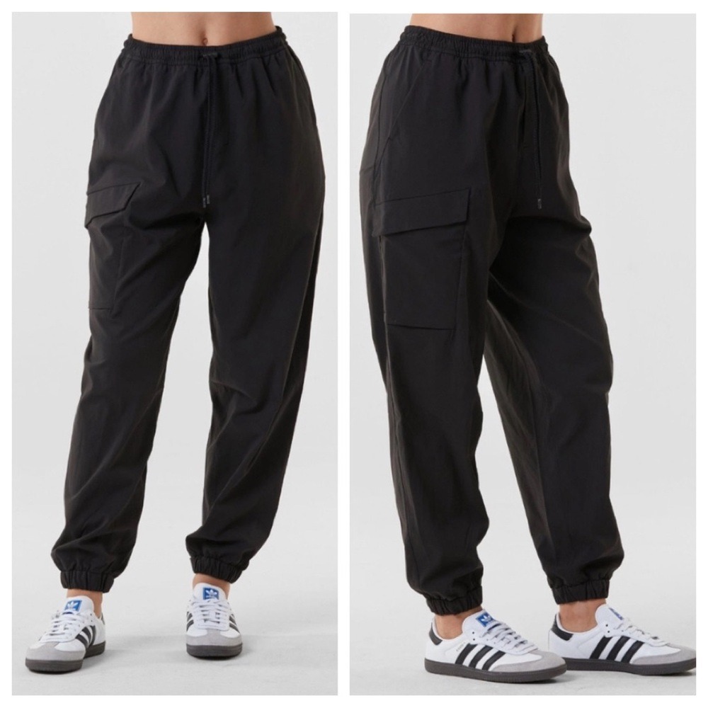 NWT NOLI Destination Cargo Pant Black Small Athleisure Street Nylon Jogger - Picture 6 of 6